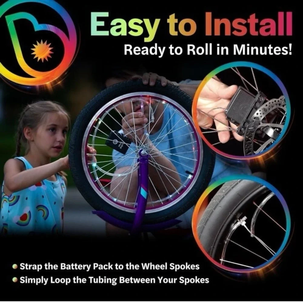 New Brightz WheelBrightz LED Bike Wheel Light – Pack of 1 Tire Light –Bike Wheel
